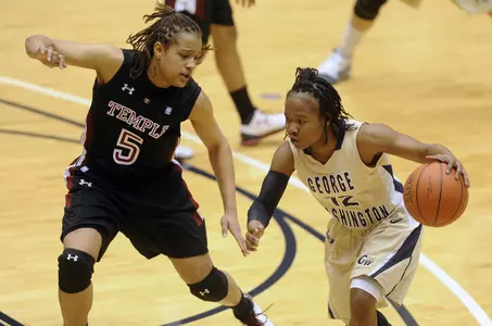 Sophomore Danni Jackson scored 10 points to lead GW in Wednesday's 89-36 loss to Temple at Smith Center.