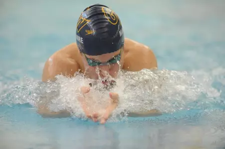 Senior captain Andrew Maguire and the Colonials look to do well at the A-10 Swimming Championship.