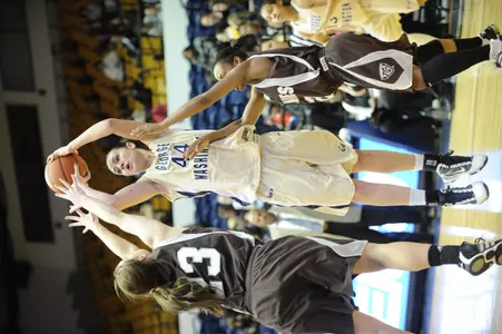 Junior Sara Mostafa and GW travel to Saint Louis for a Saturday primetime A-10 showdown against the Billikens.