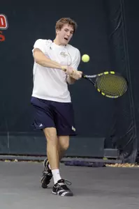 Freshmen Ulrik Thomsen won in straight sets at No. 6 singles against ODU.