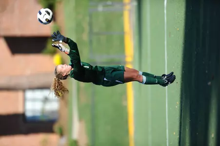 GW goalkeeper Lindsey Rowe and the Colonials get set to play their 2011 spring schedule.