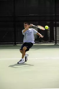 Senior Erik Hannah won both of his doubles and singles matches against Longwood on Friday.
