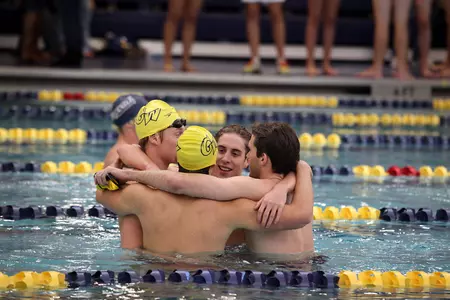 The Colonials swimming squads combined for a 3.22 cumulative GPA during the fall 2010 semester.
