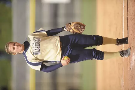 Kara Clauss threw seven innings in the 1-0 loss to the Saint Joseph's Hawks on Saturday.