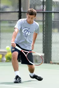 Senior Yan Levinski and the Colonials get set to take on the Duke Blue Devils on Friday in Durham, NC.
