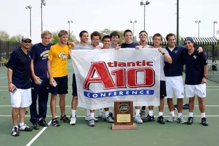 The 2011 A-10 Champion GW men's tennis team will travel to Durham, NC, to battle Duke in the first round of the NCAA Men's Tennis Championships.