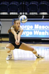 Junior Candace Silva-Martin led all players with 24 digs in GW's 3-1 victory over George Mason on Saturday morning.