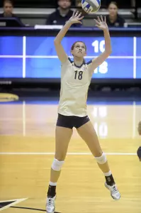 Junior Katie Crosby has tallied 102 assists (12.75/set) through the first two matches of the 2011 season.