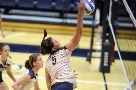 Senior MacKenzie Knox was one of four GW players to record double-digit kills in the 3-1 victory over VCU.
