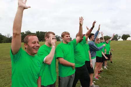 Director of Athletics and Recreation Patrick Nero joined the Colonials community for a leadership retreat to George Washington's Mount Vernon Estate on Sunday, Sept. 18.