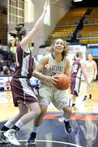 Senior Tara Booker led the Colonials with 14 points on 6-of-9 shooting Wednesday night at Richmond.