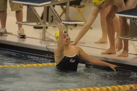 The GW women's swimming team landed fourth place at the Rhode Island Invitational this past weekend.