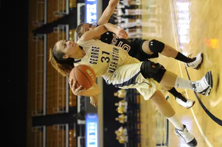 Senior Tara Booker finished one rebound shy of a double-double with 13 points and nine boards.