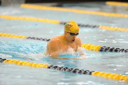 GW men's swimming senior Phillip Graeter earned fifth place in the 200-yard backstroke at the Patriot Invitational on Saturday.