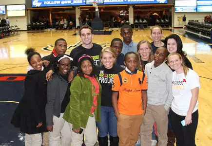 Several Grassroot Colonials students attended last Monday's men's basketball game in conjunction with one of many events that took place during GW World AIDS Week.