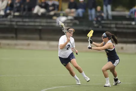 Junior Nicole Lacey matched the program single-game record with 10 draw controls.