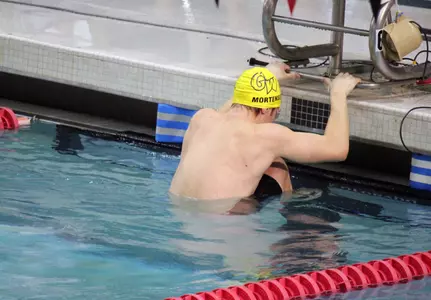 Sophomore Jake Mortensen finished eighth in the 100-yard backstroke in 51.03.