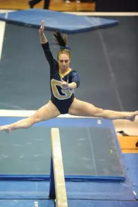 Junior Stephanie Stoicovy scored a career-high 9.775 on the balance beam on Sunday afternoon at Kentucky.