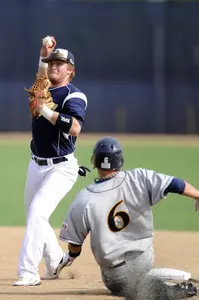 GW was leading La Salle, 1-0, in the top of the seventh when the second game was suspended.