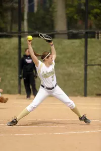 Senior Heidi Penna allowed just five hits in a complete-game loss in game two.
