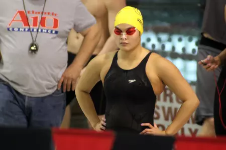 A few weeks after competing in the Atlantic 10 Championships, women's swimming sophomore Bianca Valencia traveled to West Virginia with GW Alternative Breaks.