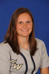 GW Softball senior Lauren Wilson posted the top GPA in the School of Public Health and Health Services this year and was recognized as one of nine university Distinguished Scholars.
