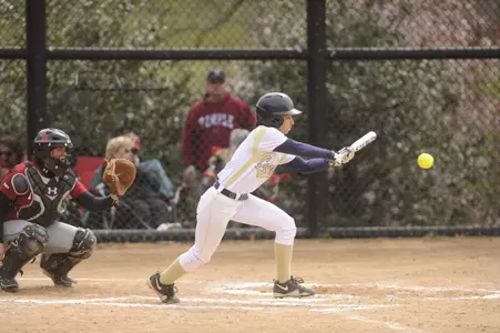Senior Amanda Zakeri beat out three infield singles and stole two bases against Charlotte.