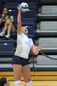 Senior Lauren Whyte and the GW Volleyball team will open Atlantic 10 Conference play by hosting Charlotte and VCU at the Charles E. Smith Center this weekend.