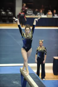 A week after defeating North Carolina and three other teams at the season-opening Lindsey Ferris Invitational, the GW Gymnastics team visits the Tar Heels for a tri-meet on Sunday afternoon.