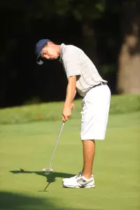 Freshman Michael Heda made 14 pars during his opening round even-par 71 on Sunday at the ODU/OuterBanks Intercollegiate.