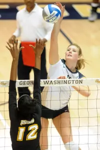 Junior Kelsey Newman leads GW's offense with 125 kills