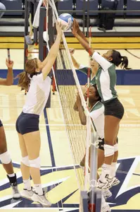 Freshman Emily Clemens posted her ninth double-double of the season with 33 assists and 10 digs.