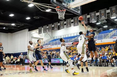 Sophomore Kethan Savage led GW with 16 points in Friday's 76-60 loss to #25 Marquette.