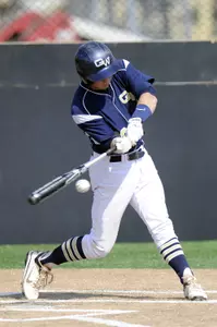 Senior Tyler McCarthy hit a two-run home run in GW's 7-5 loss at Davidson on Friday night.