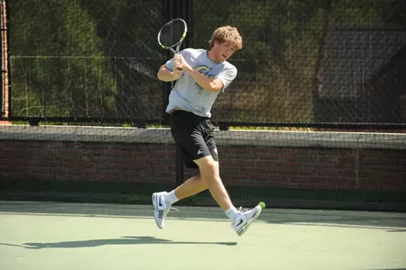 Junior Ulrik Thomsen clinched the match for GW at the No. 5 singles spot.