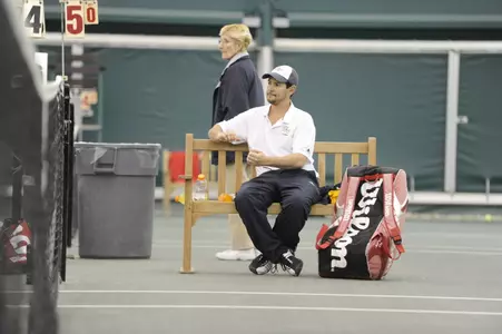 The No. 66 GW men's tennis team hosts St. John's on Saturday, April 6 for its Senior Day match.
