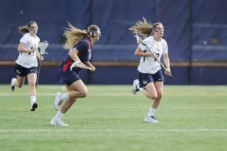 Junior Lindsey DiAntonio scored a team-high two goals and dished out an assist against Duquesne on Sunday.