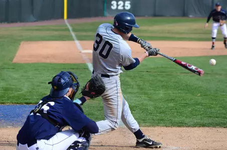 Senior Ryan Hickey had two hits in GW's 10-2 loss to Richmond on Friday.