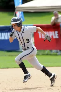 Amanda Zakeri reached base in six of nine plate appearances against Mount St. Mary's.