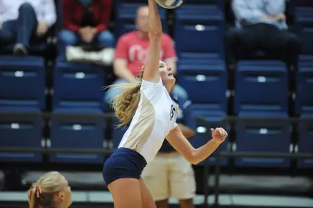 Junior Kelsey Newman led GW with 14 kills in Saturday's loss to IPFW.