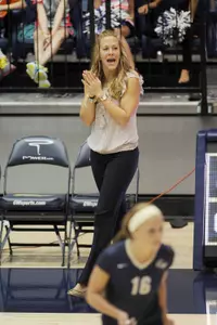 Volleyball alumni are invited to a special gathering on Sunday, September 29 prior to the Colonials match against Towson.