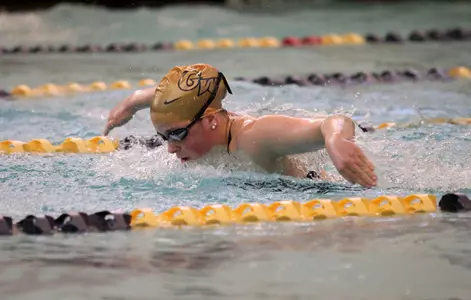Freshman Carly Whitmer won the 200 fly on Saturday at the Rhode Island Invitational.