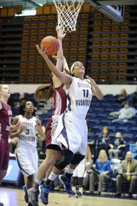 Brooke Wilson posted a double-double with 10 points and 11 rebounds against Saint Joseph's.