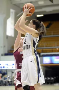 Megan Nipe ranks fifth in the A-10 with 15.7 points per game this season.