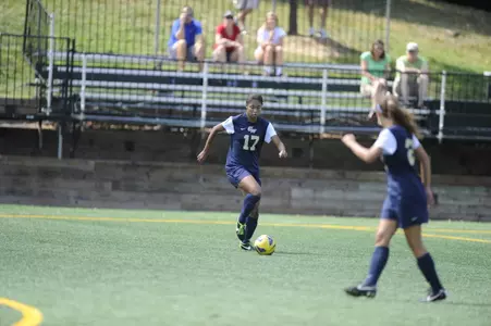 Senior Sydney Morris assisted rookie Brittany Cooper's goal just two minutes before halftime on Sunday.