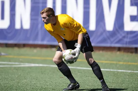 Goalkeeper Jean-Pierre van der Merwe recorded five saves against VCU.