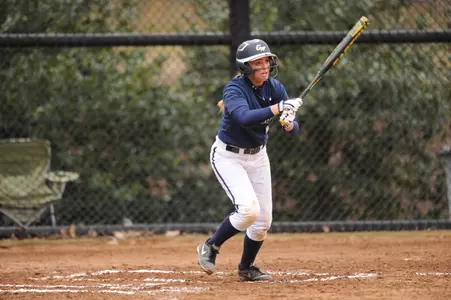 Carlee Gray went 2-for-2 and scored twice against Kent State.