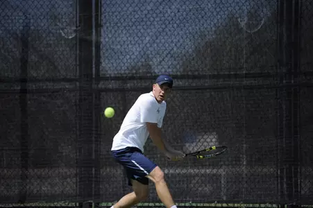 Senior Ulrik Thomsen earned a No. 5 singles win over St. John's on Sunday.
