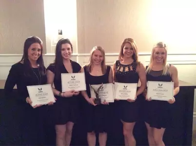 Freshman Chelsea Raineri was named the EAGL Rookie of the Year at Friday night's championship banquet.