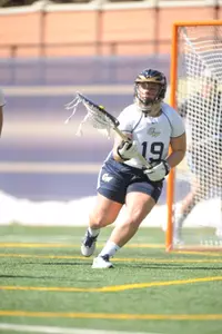 Junior Mackenzie Jones made six saves in the second half against Delaware on Saturday.